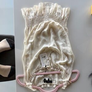 Theory NWT Ivory 100% Silk Chemise